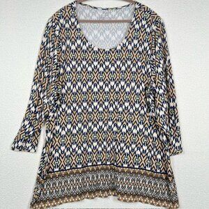 Investments II Essentials Womens Tunic Plus Size 3X
